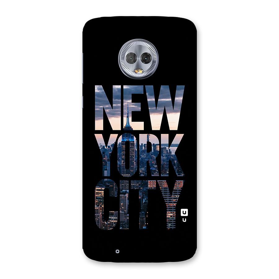 New York City Back Case for Moto G6