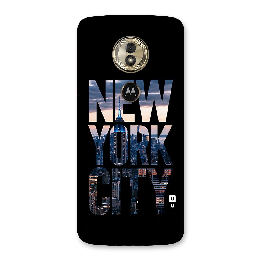 New York City Back Case for Moto G6 Play