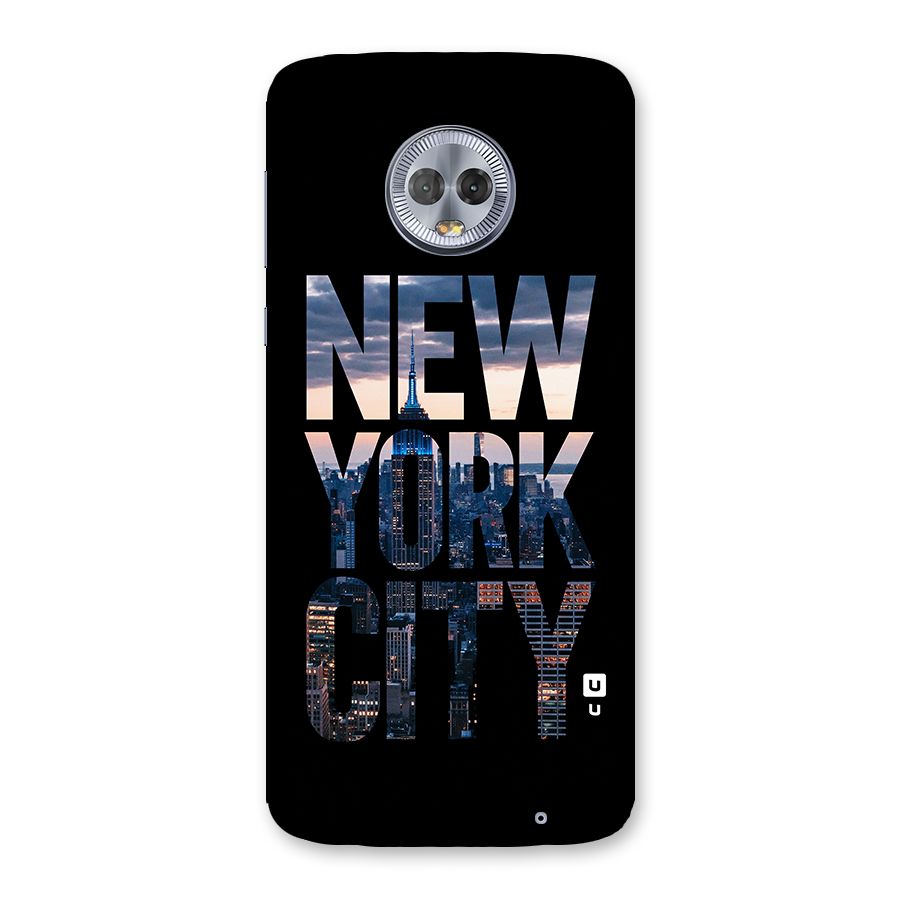 New York City Back Case for Moto G6 Plus