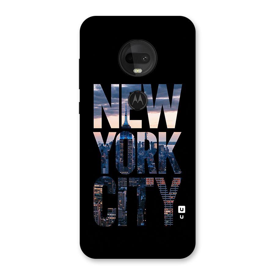 New York City Back Case for Moto G7