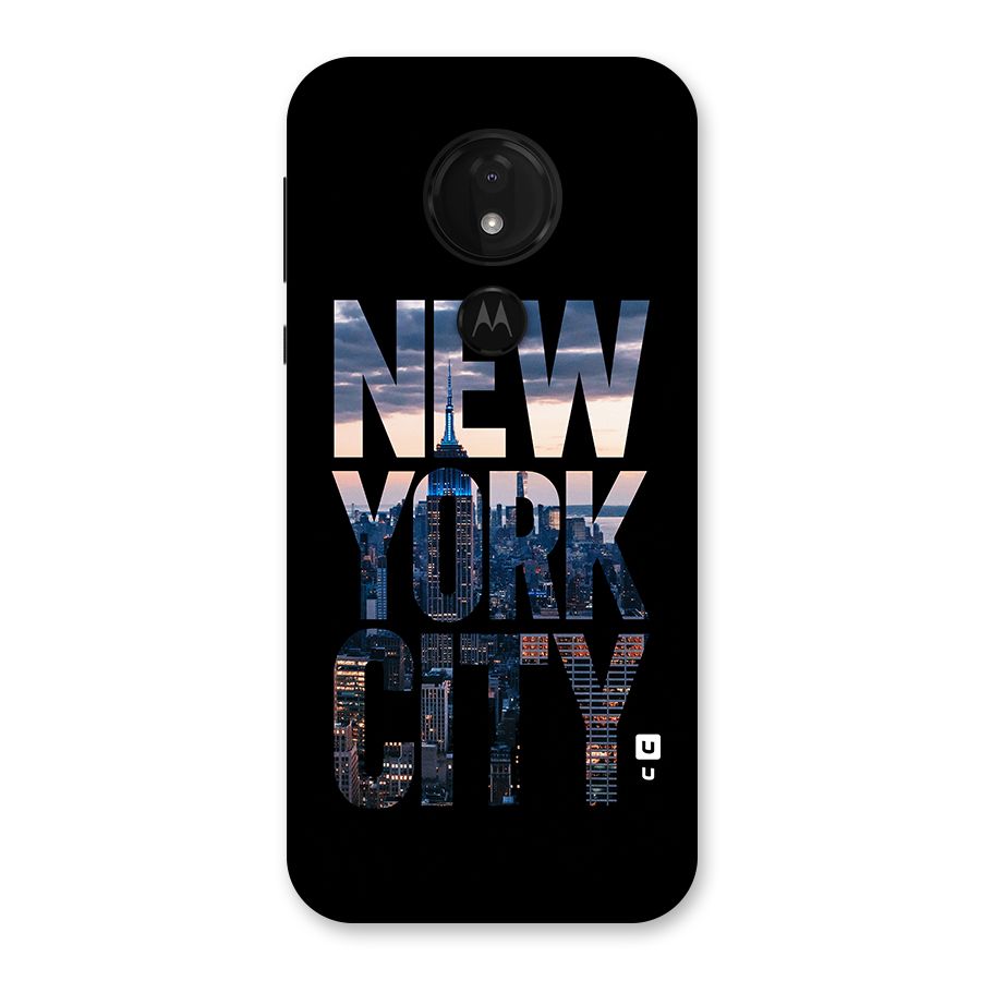 New York City Back Case for Moto G7 Power