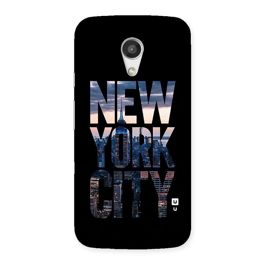 New York City Back Case for Moto G 2nd Gen