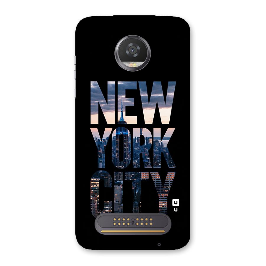 New York City Back Case for Moto Z2 Play