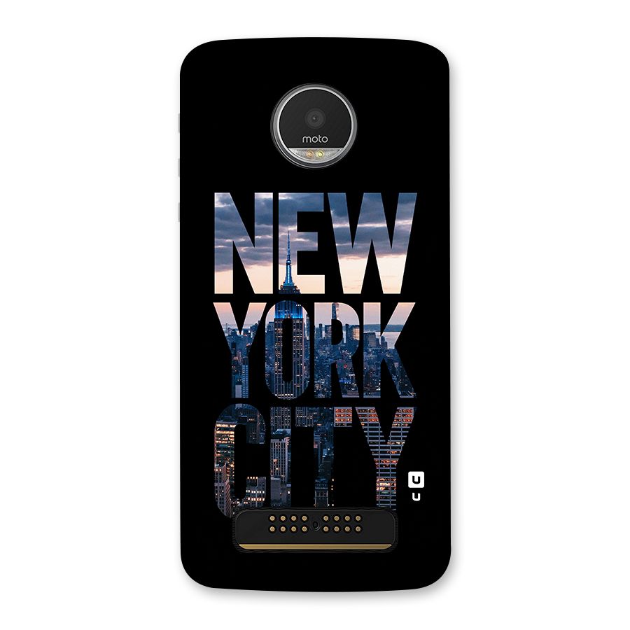 New York City Back Case for Moto Z Play