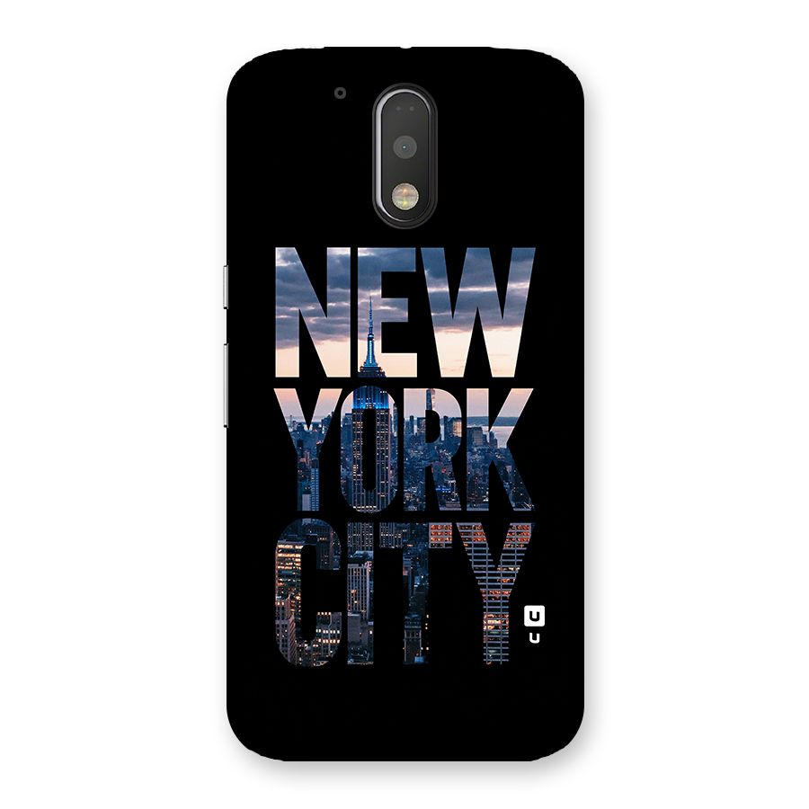 New York City Back Case for Motorola Moto G4