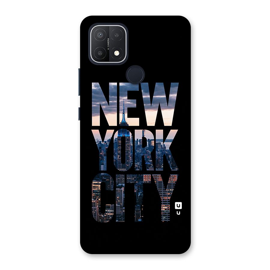 New York City Back Case for Oppo A15