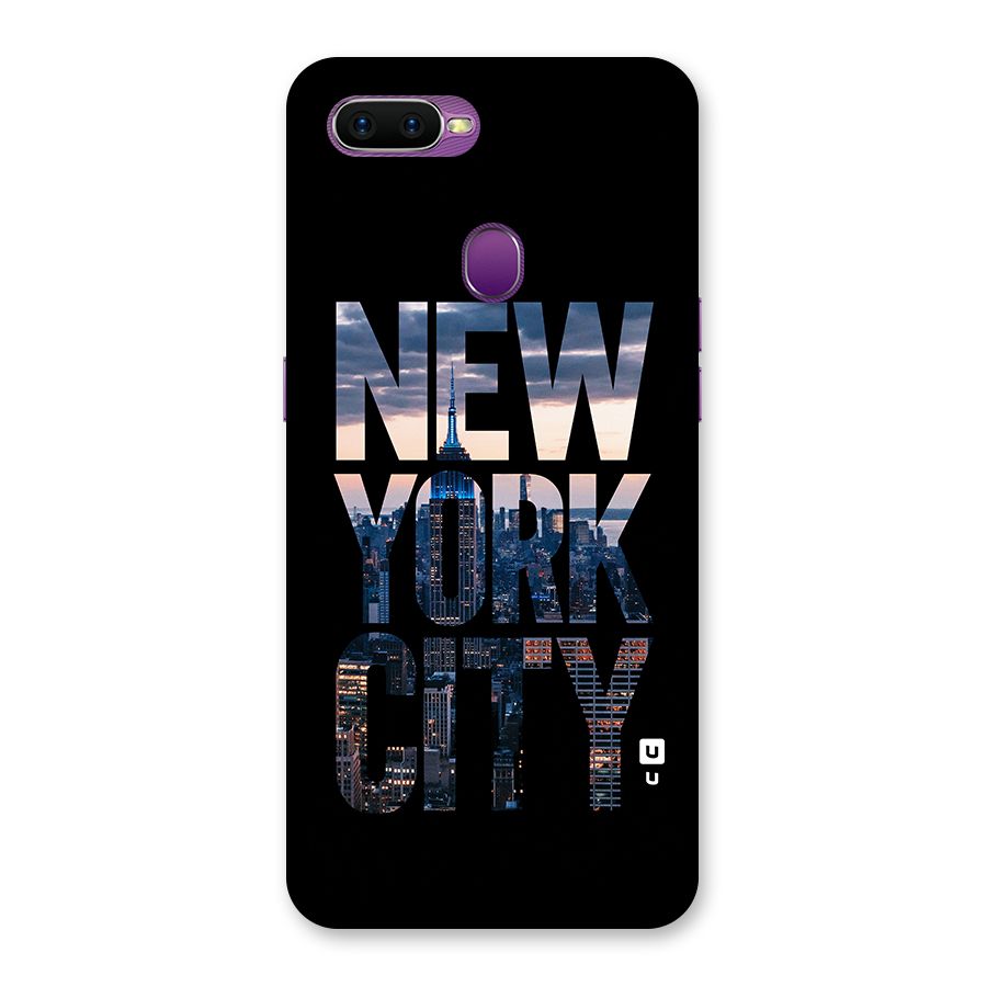 New York City Back Case for Oppo F9