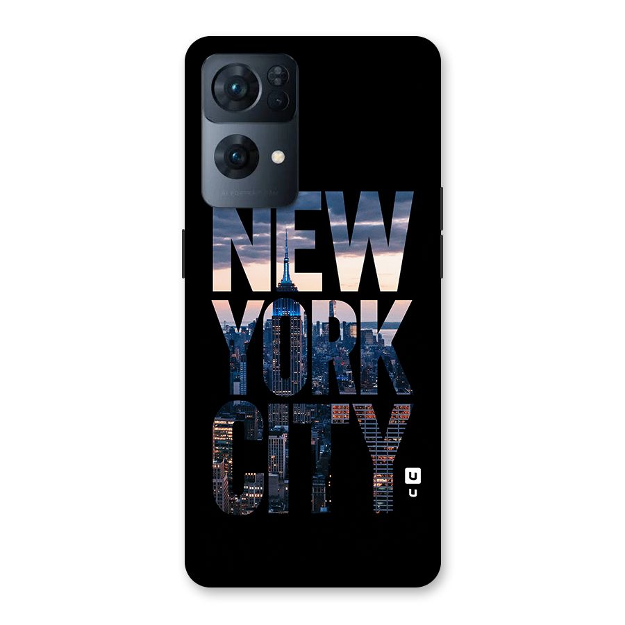 New York City Back Case for Oppo Reno7 Pro 5G