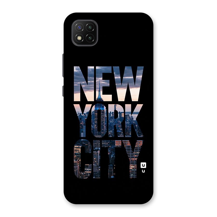 New York City Back Case for Poco C3