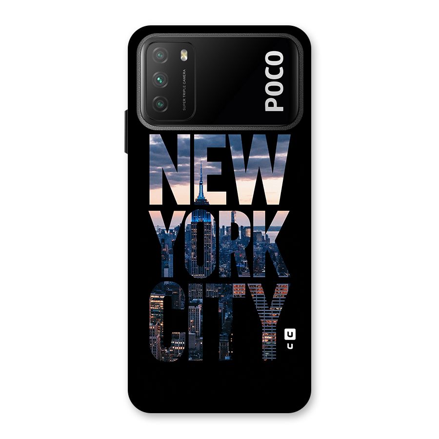 New York City Back Case for Poco M3