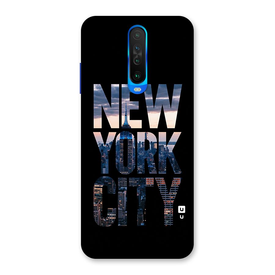 New York City Back Case for Poco X2