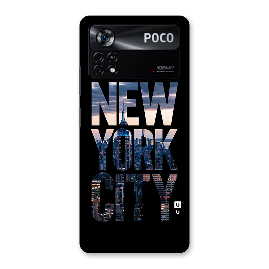 New York City Back Case for Poco X4 Pro 5G