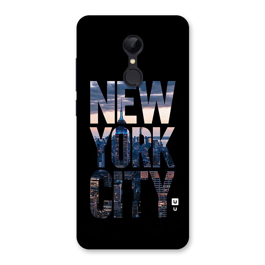 New York City Back Case for Redmi 5