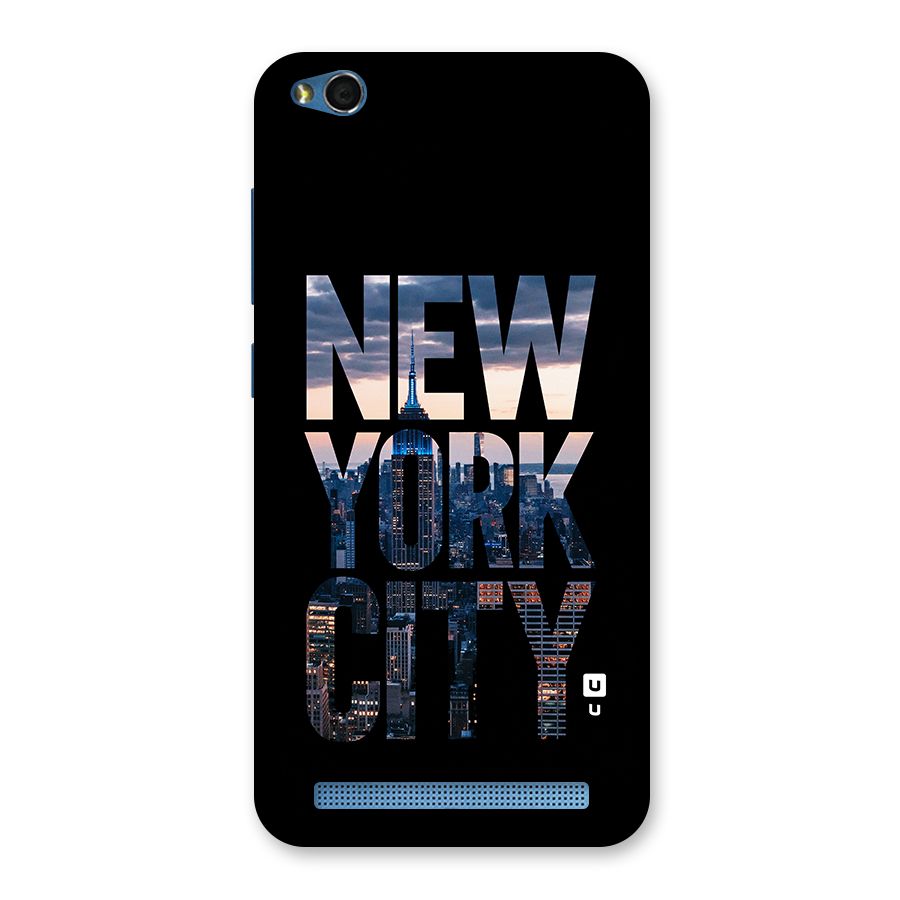 New York City Back Case for Redmi 5A