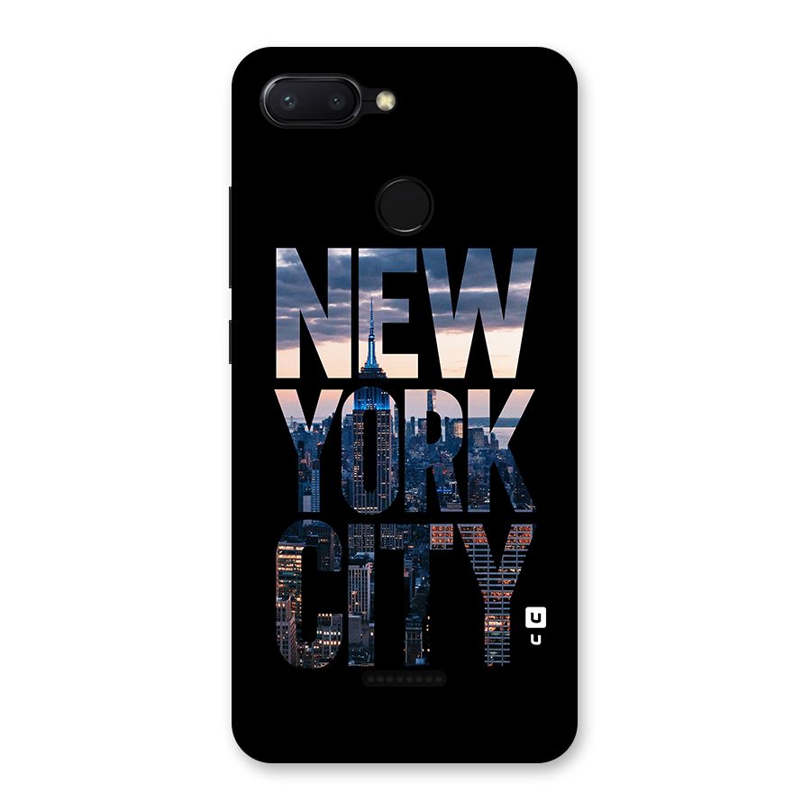 New York City Back Case for Redmi 6