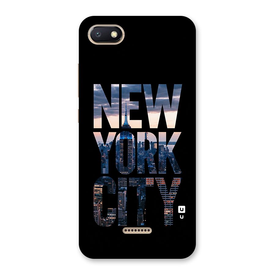 New York City Back Case for Redmi 6A