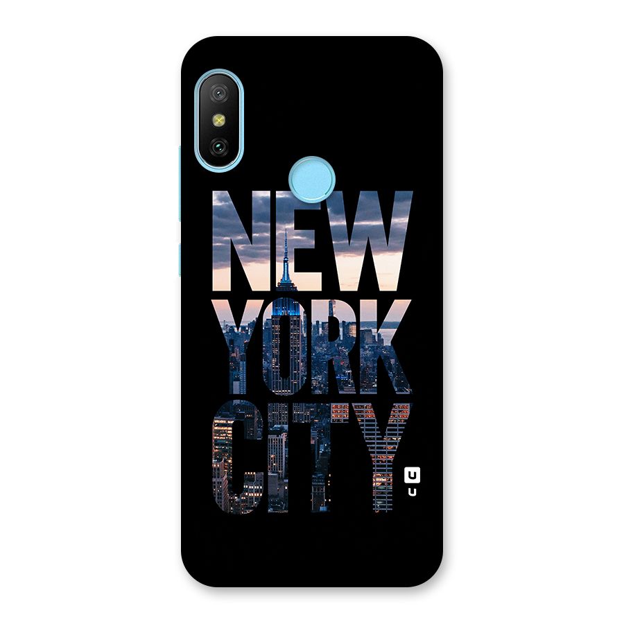 New York City Back Case for Redmi 6 Pro