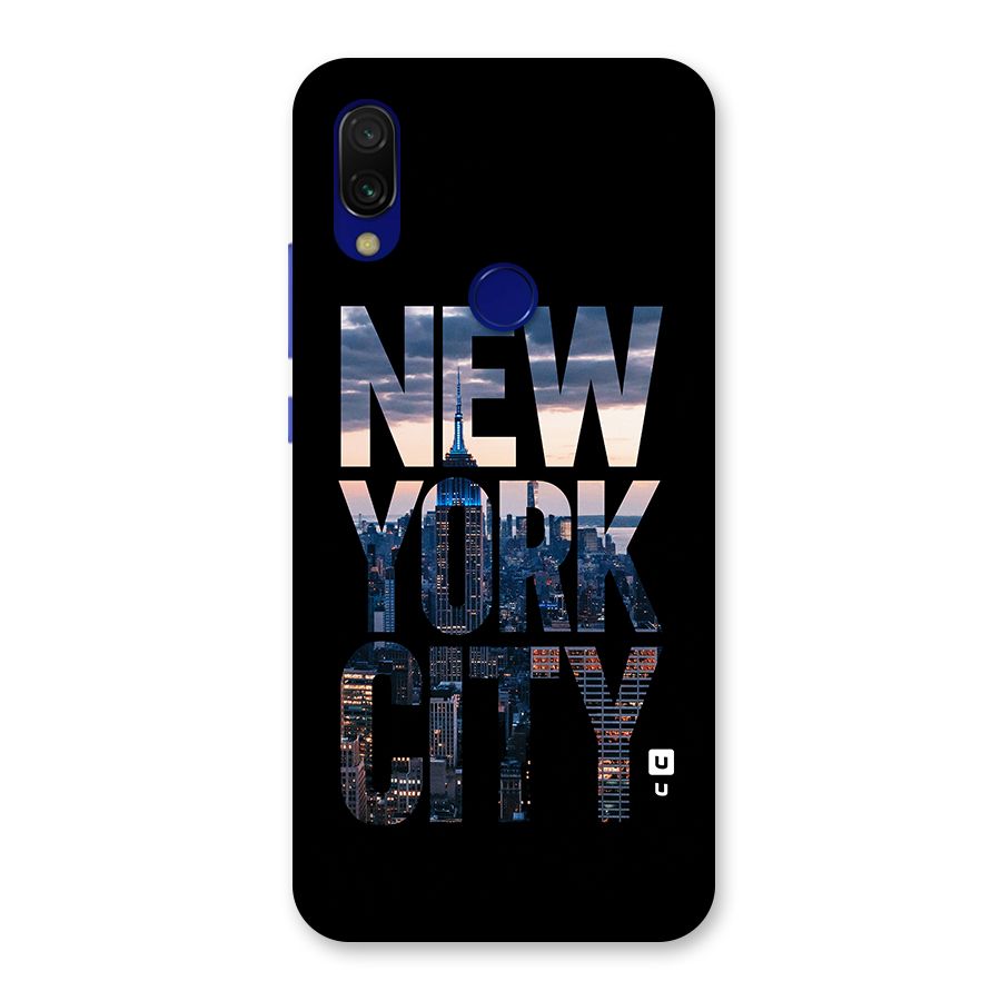 New York City Back Case for Redmi 7