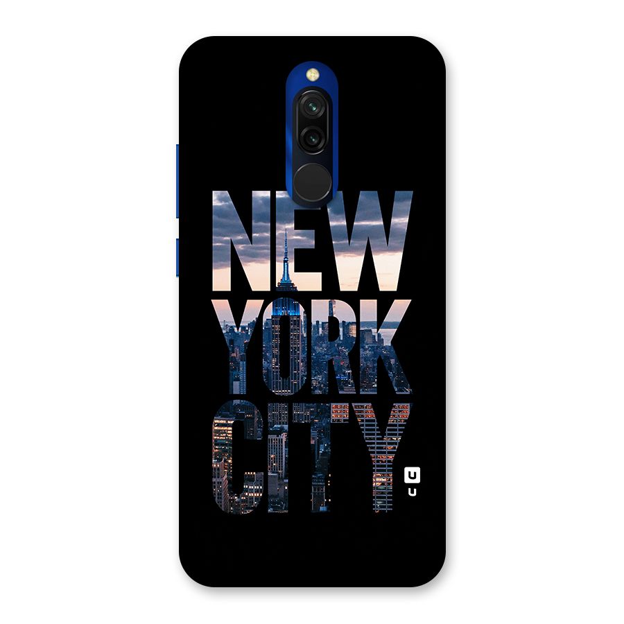 New York City Back Case for Redmi 8