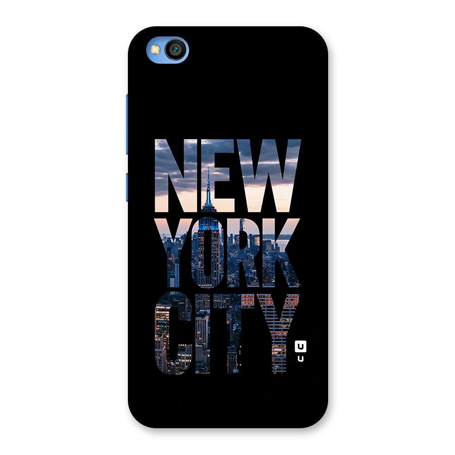 New York City Back Case for Redmi Go
