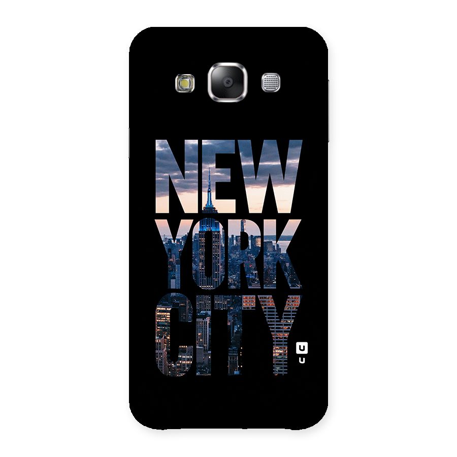 New York City Back Case for Samsung Galaxy E5