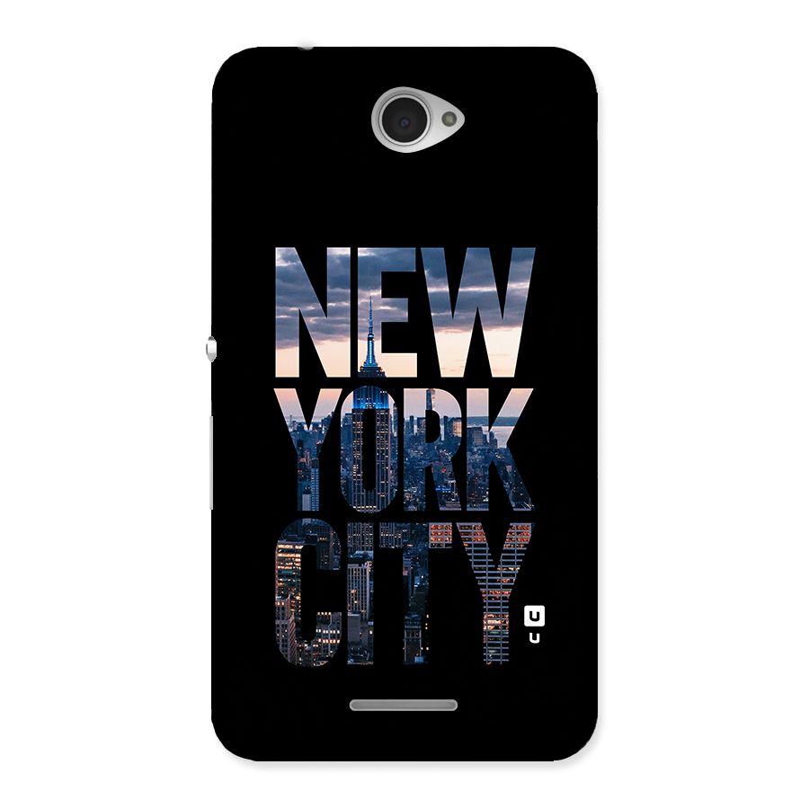 New York City Back Case for Sony Xperia E4