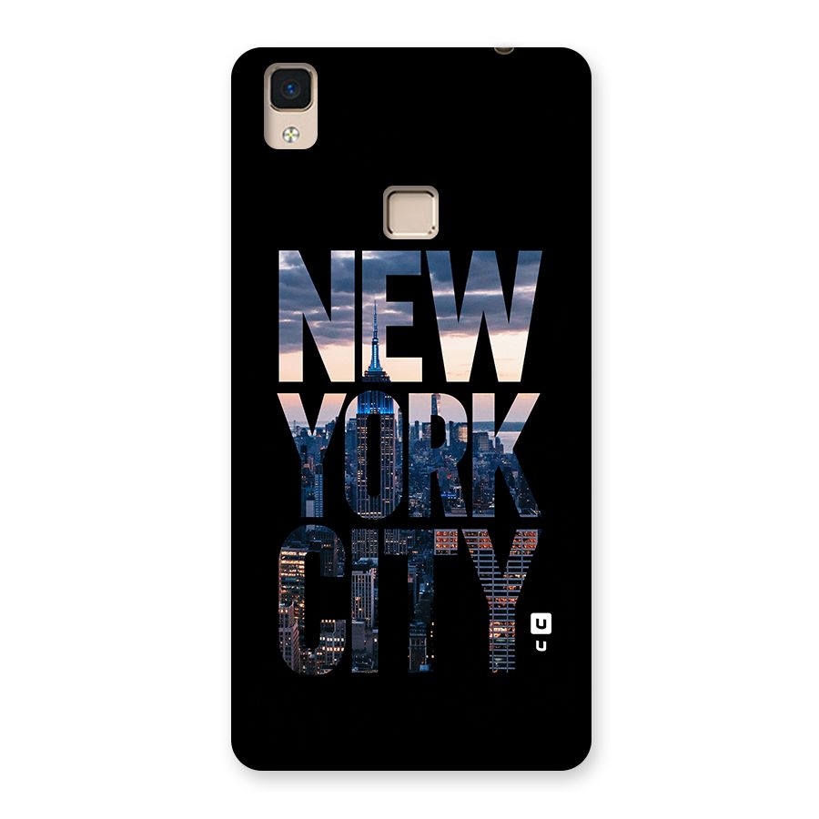 New York City Back Case for V3 Max