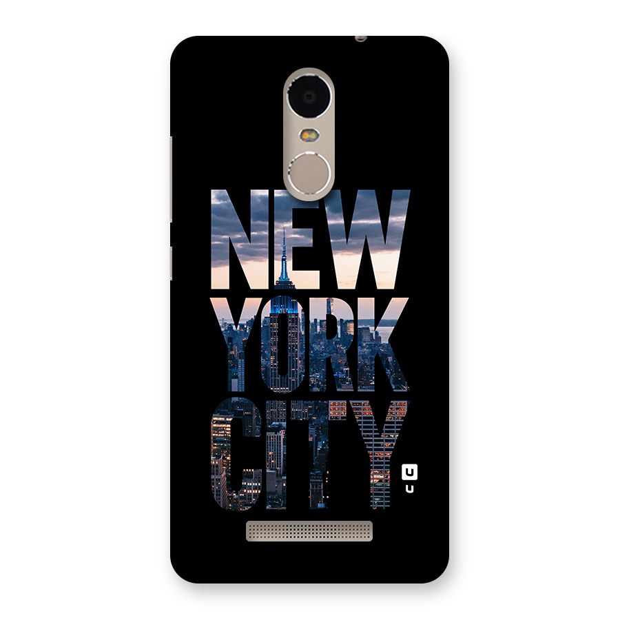 New York City Back Case for Xiaomi Redmi Note 3