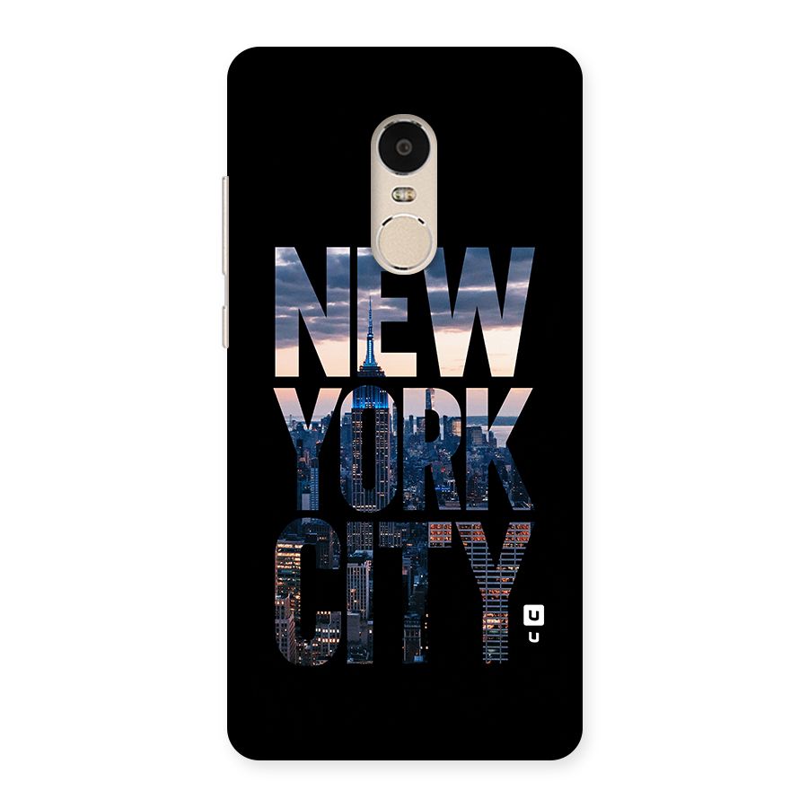 New York City Back Case for Xiaomi Redmi Note 4