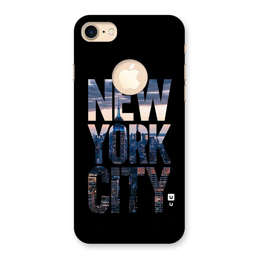New York City Back Case for iPhone 7 Logo Cut