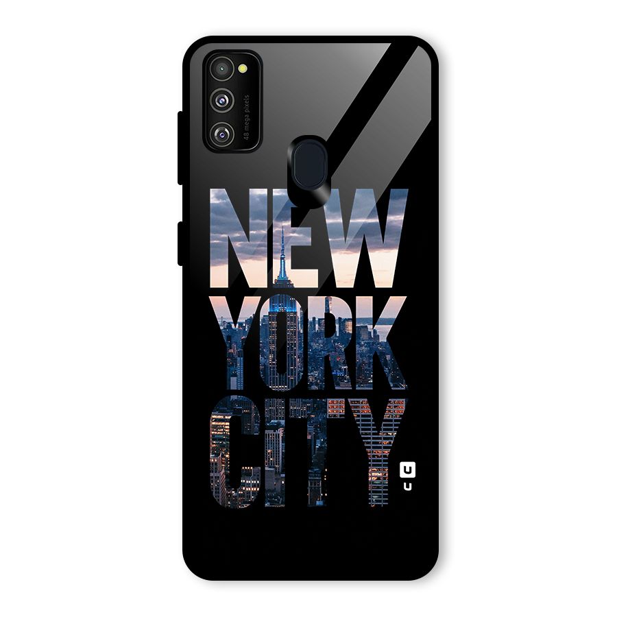 New York City Glass Back Case for Galaxy M30s