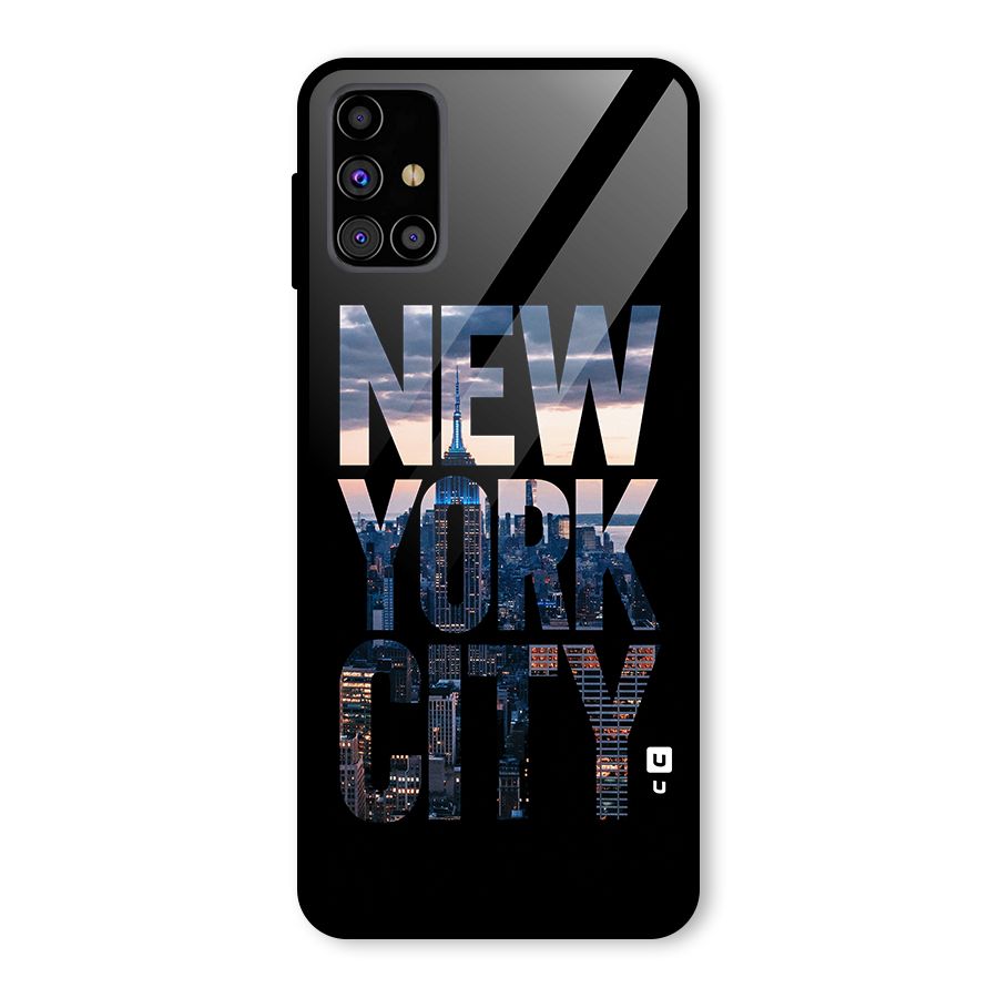 New York City Glass Back Case for Galaxy M31s