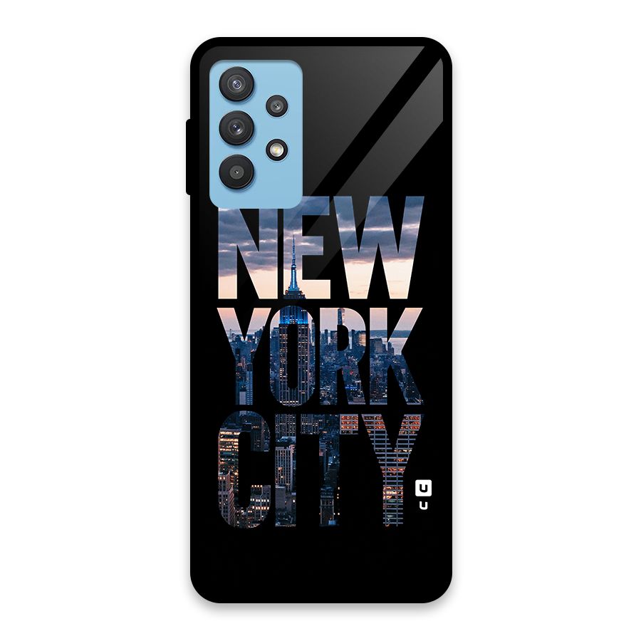 New York City Glass Back Case for Galaxy M32 5G