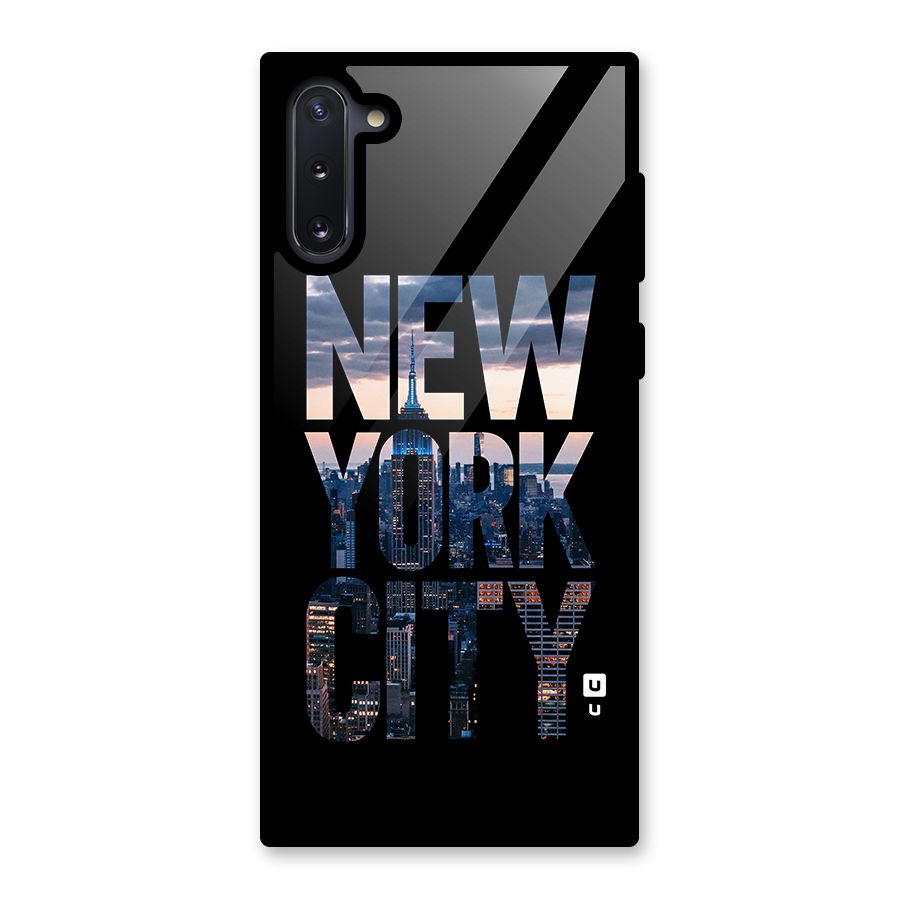 New York City Glass Back Case for Galaxy Note 10