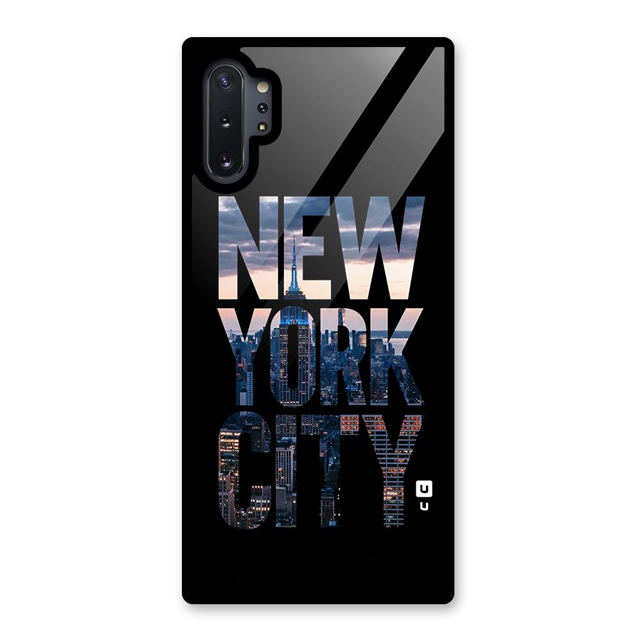New York City Glass Back Case for Galaxy Note 10 Plus