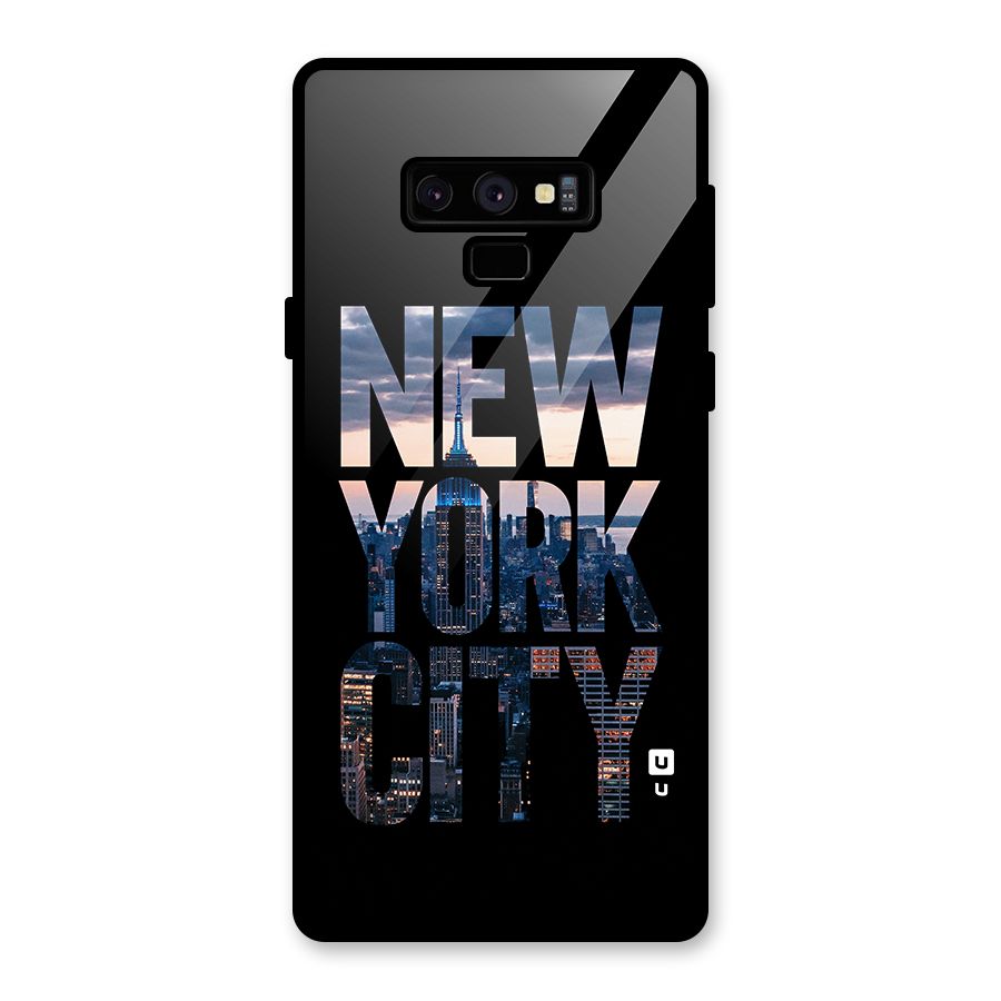 New York City Glass Back Case for Galaxy Note 9