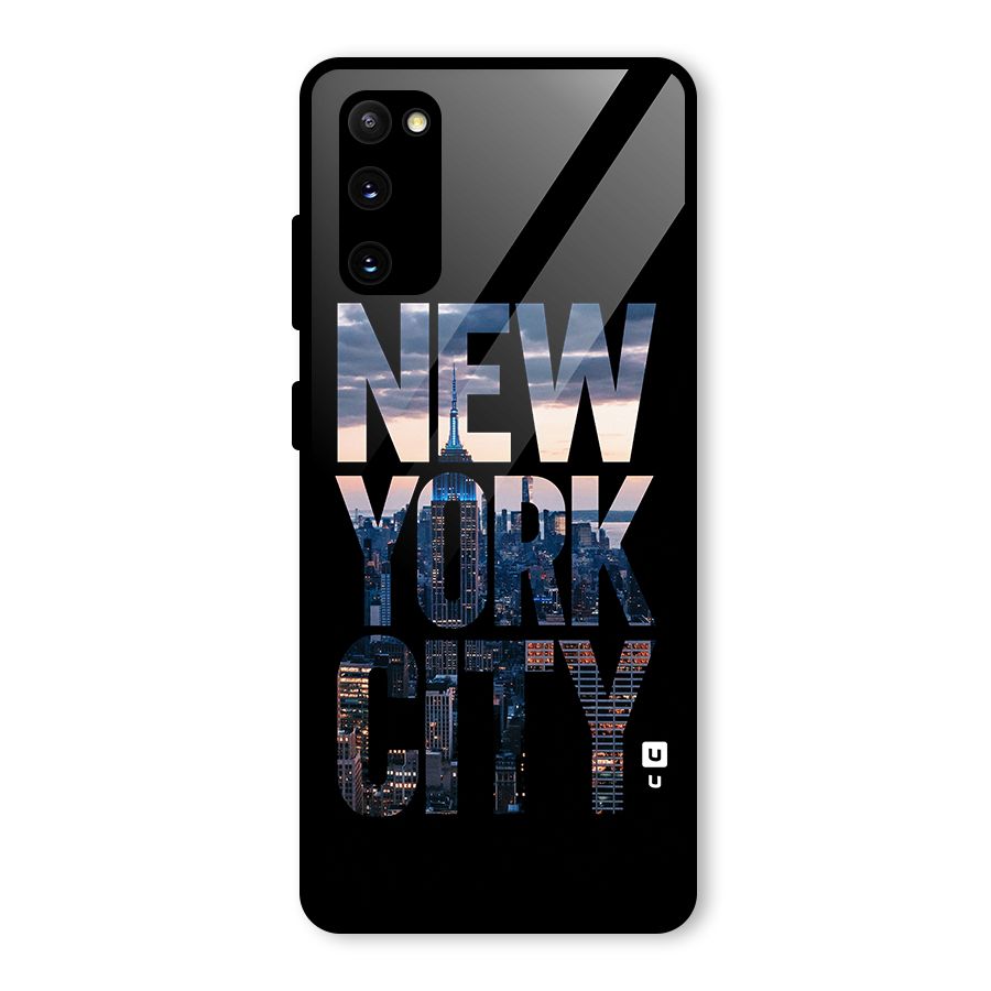 New York City Glass Back Case for Galaxy S20 FE