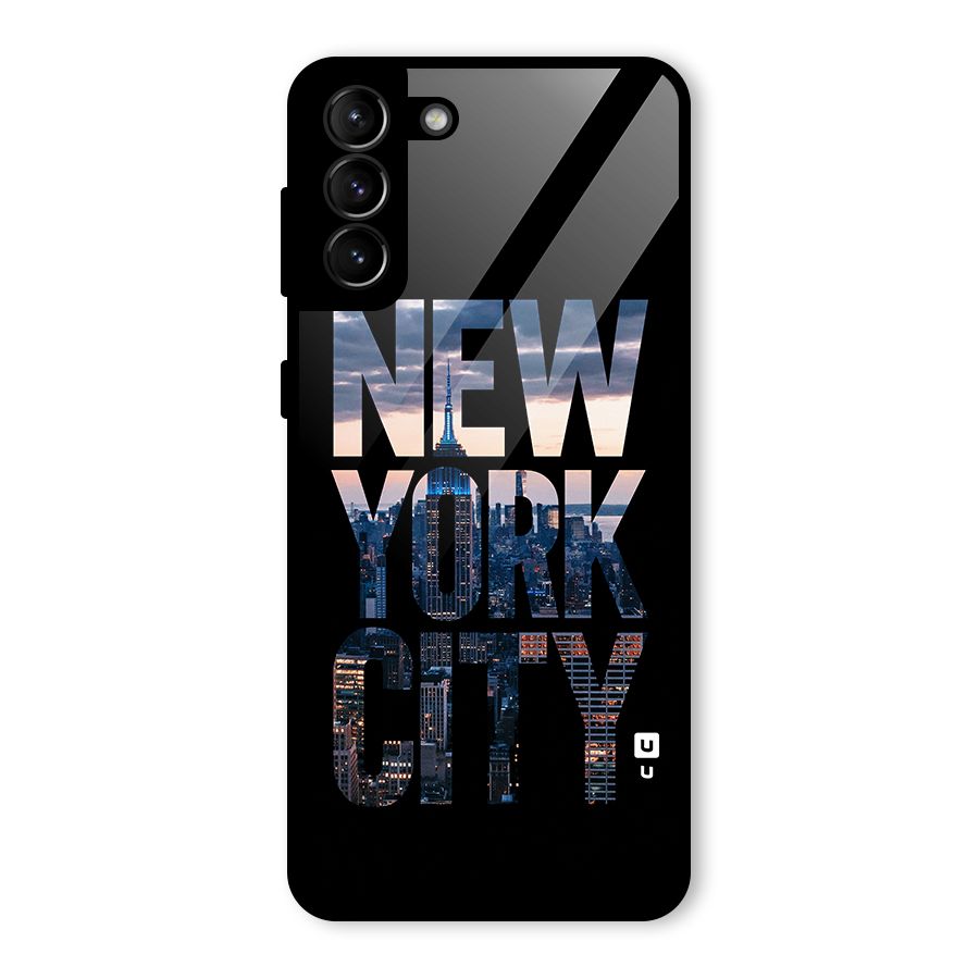 New York City Glass Back Case for Galaxy S21 Plus