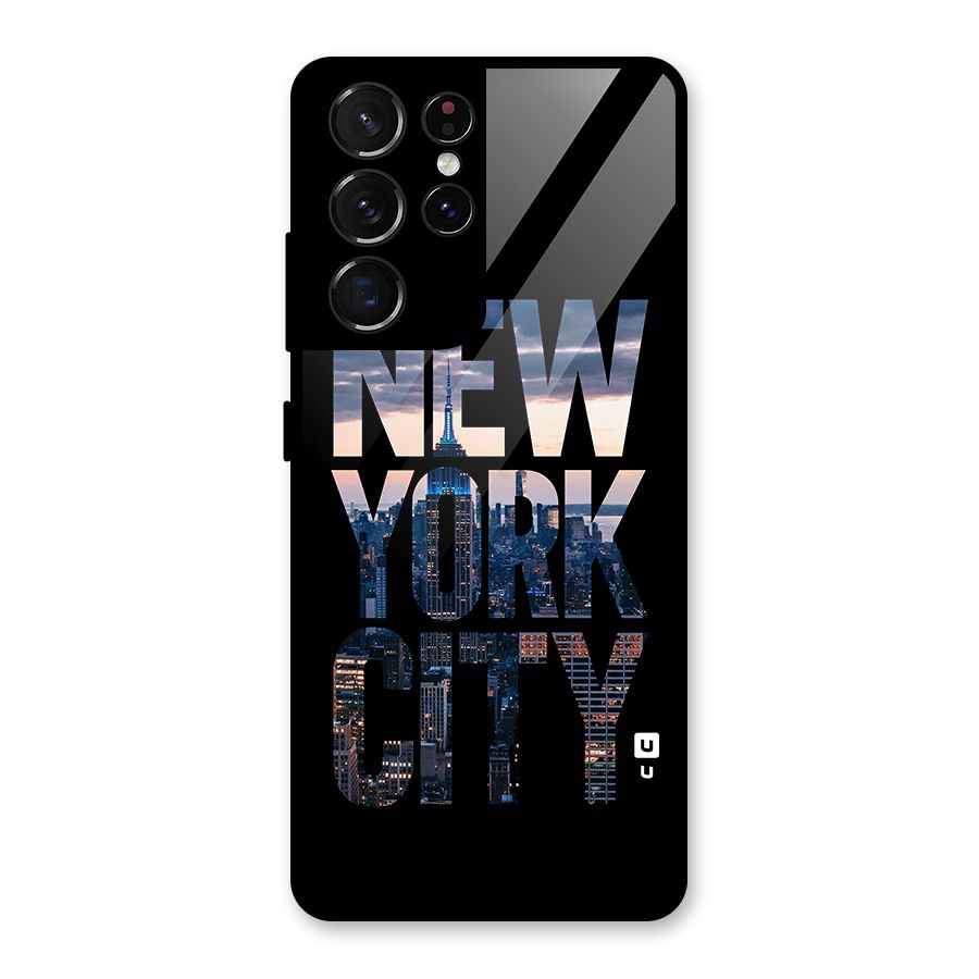 New York City Glass Back Case for Galaxy S21 Ultra 5G