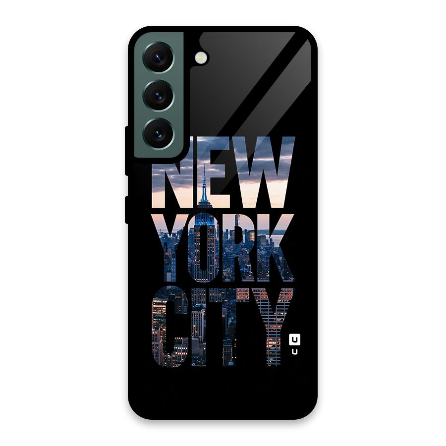 New York City Glass Back Case for Galaxy S22 5G