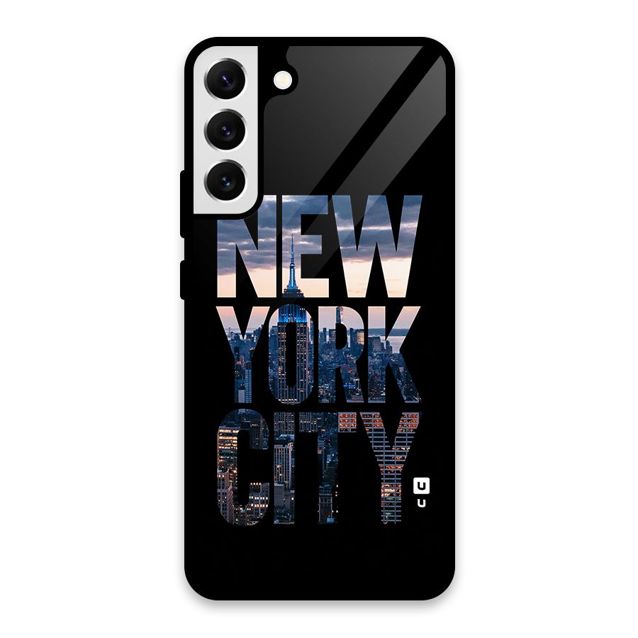New York City Glass Back Case for Galaxy S22 Plus 5G