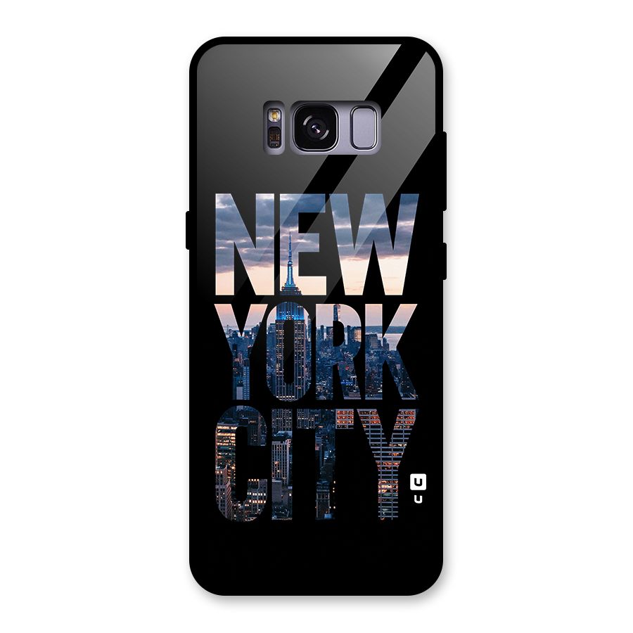 New York City Glass Back Case for Galaxy S8