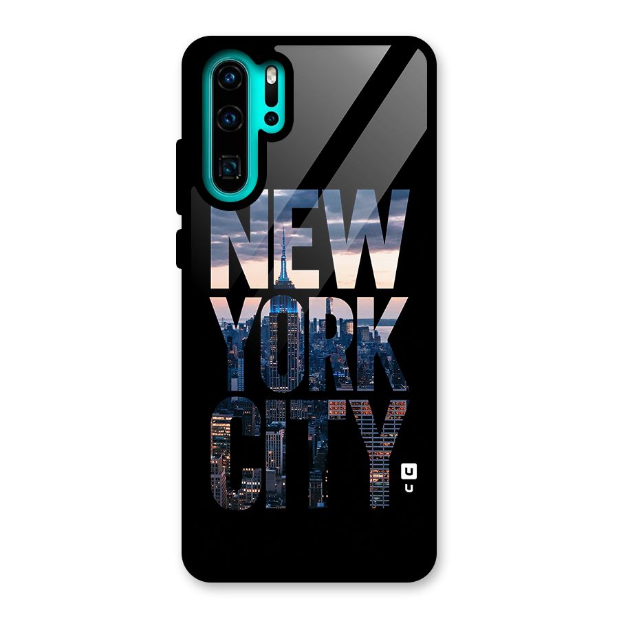 New York City Glass Back Case for Huawei P30 Pro