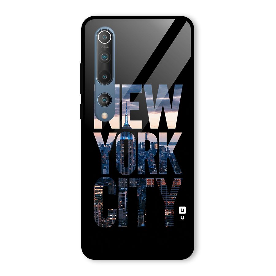 New York City Glass Back Case for Mi 10