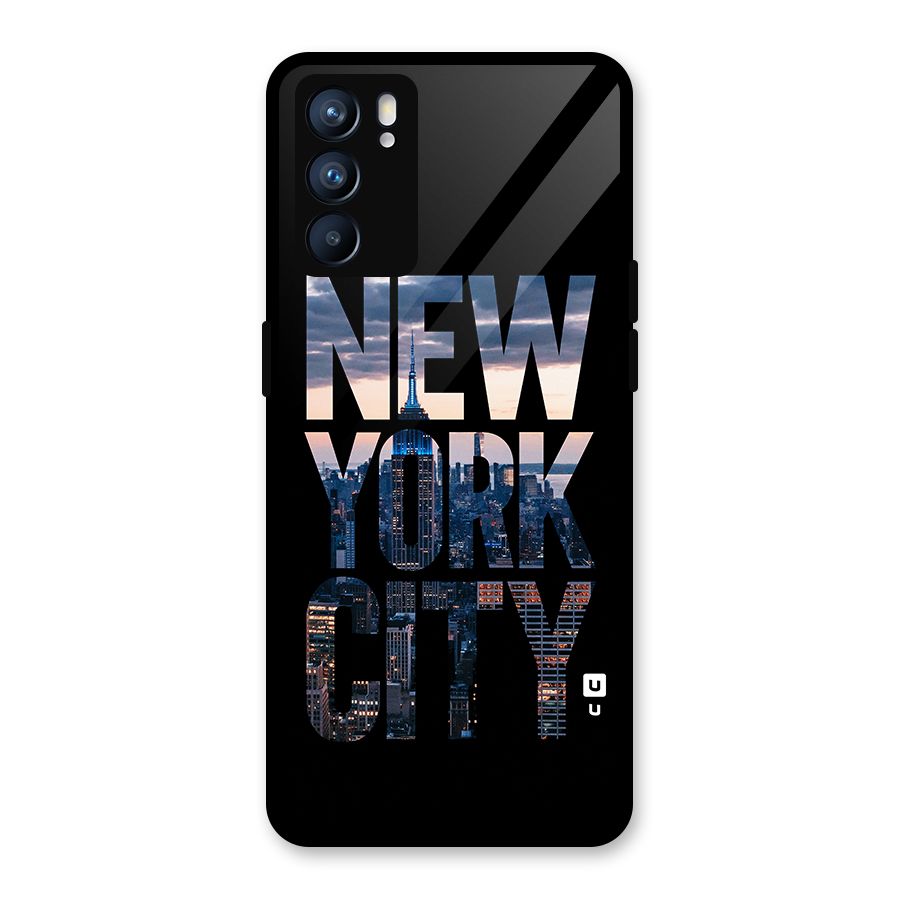 New York City Glass Back Case for Oppo Reno6 5G