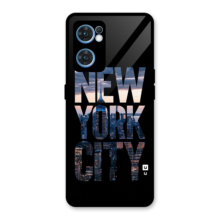 New York City Glass Back Case for Oppo Reno7 5G