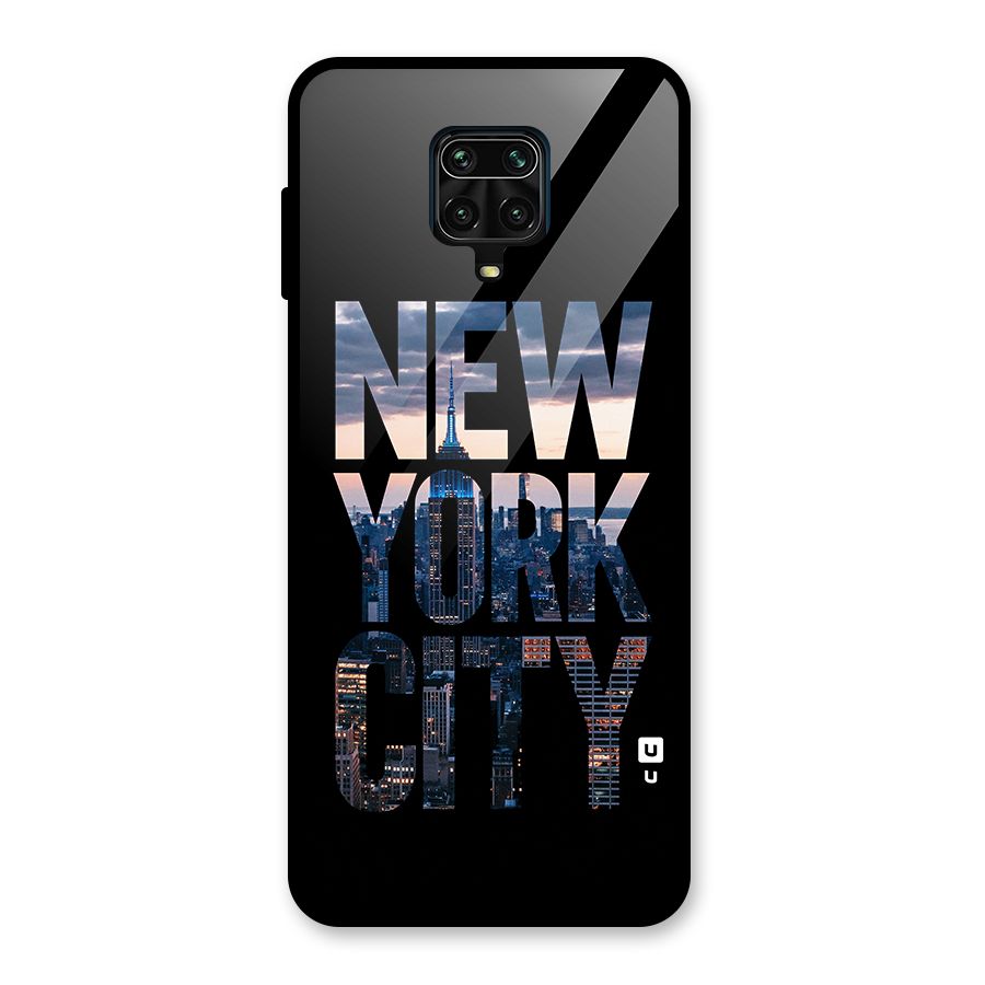New York City Glass Back Case for Poco M2 Pro