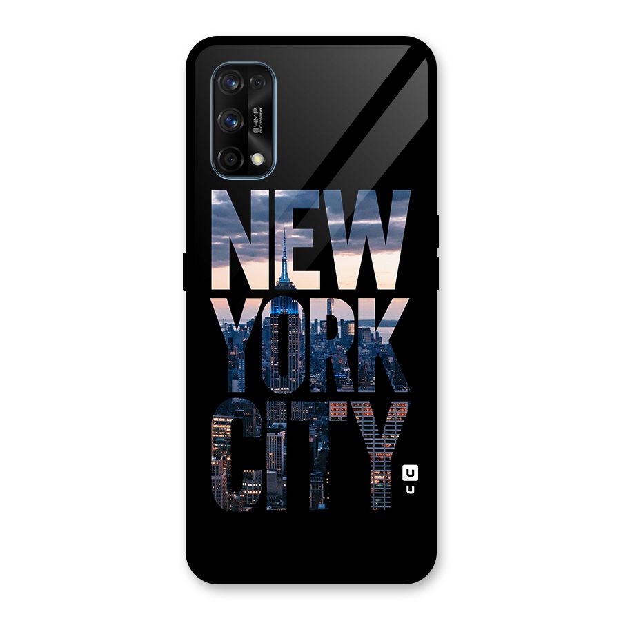 New York City Glass Back Case for Realme 7 Pro