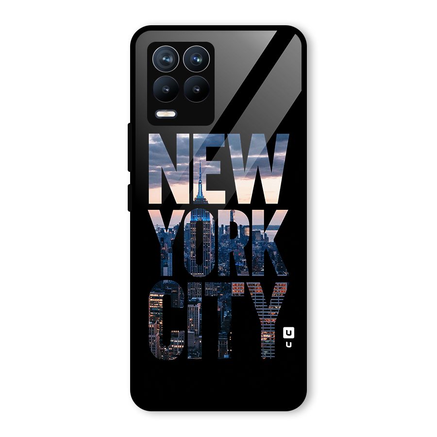 New York City Glass Back Case for Realme 8 Pro