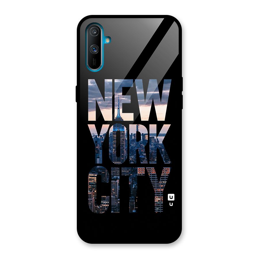 New York City Glass Back Case for Realme C3